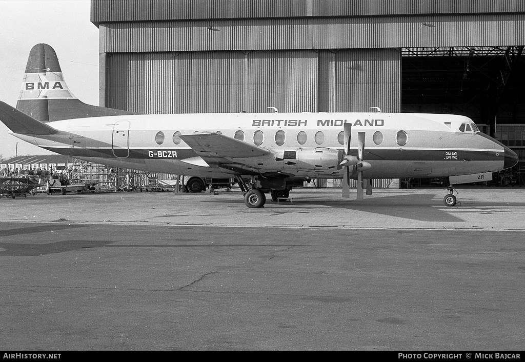 Aircraft Photo of G-BCZR | Vickers 838 Viscount | British Midland Airways - BMA | AirHistory.net #4400