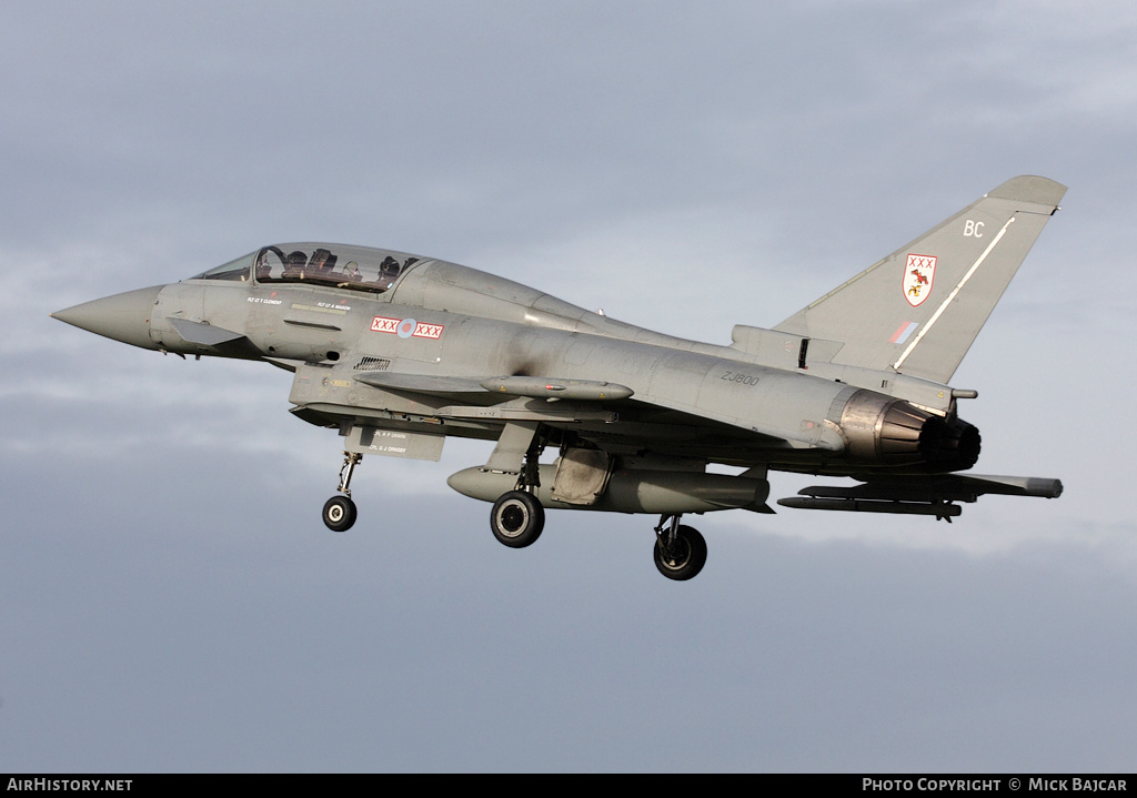 Aircraft Photo of ZJ800 | Eurofighter EF-2000 Typhoon T1 | UK - Air Force | AirHistory.net #4402