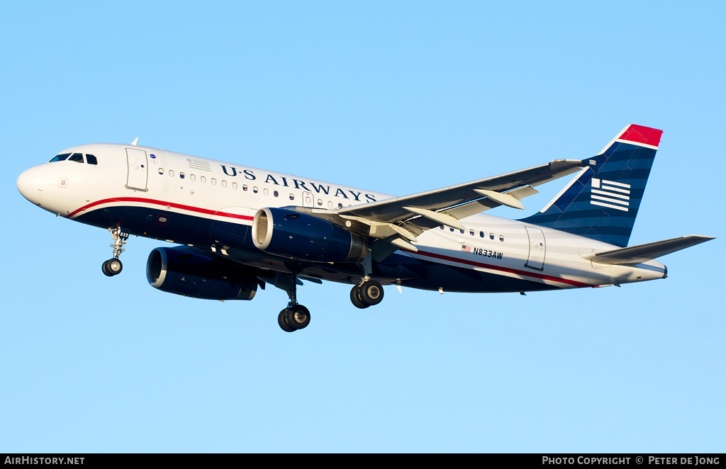 Aircraft Photo of N833AW | Airbus A319-132 | US Airways | AirHistory.net #4420