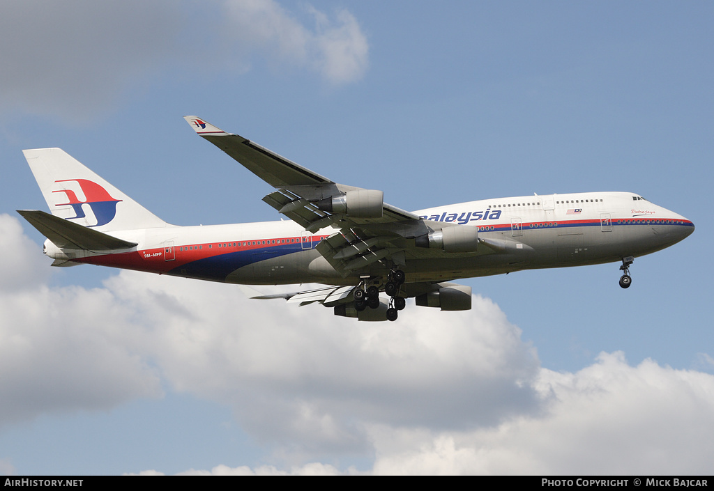 Aircraft Photo of 9M-MPP | Boeing 747-4H6 | Malaysia Airlines | AirHistory.net #4461
