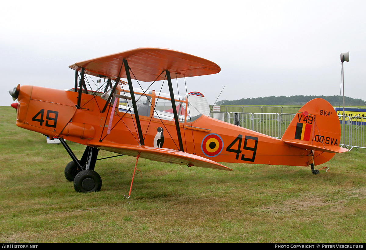 Aircraft Photo of OO-SVA / V49 | Stampe-Vertongen SV-4B | Belgium - Air Force | AirHistory.net #4506