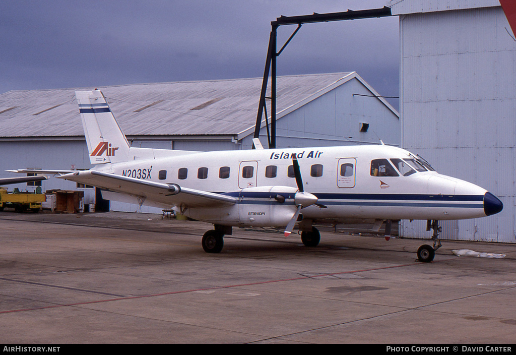 Aircraft Photo of N203SX | Embraer EMB-110 Bandeirante | Island Air | AirHistory.net #4540