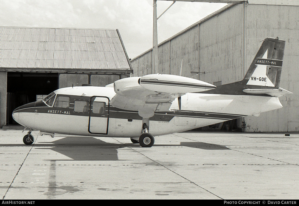 Aircraft Photo of VH-GOE | Piaggio P-166 | Ansett - MAL | AirHistory.net #4551