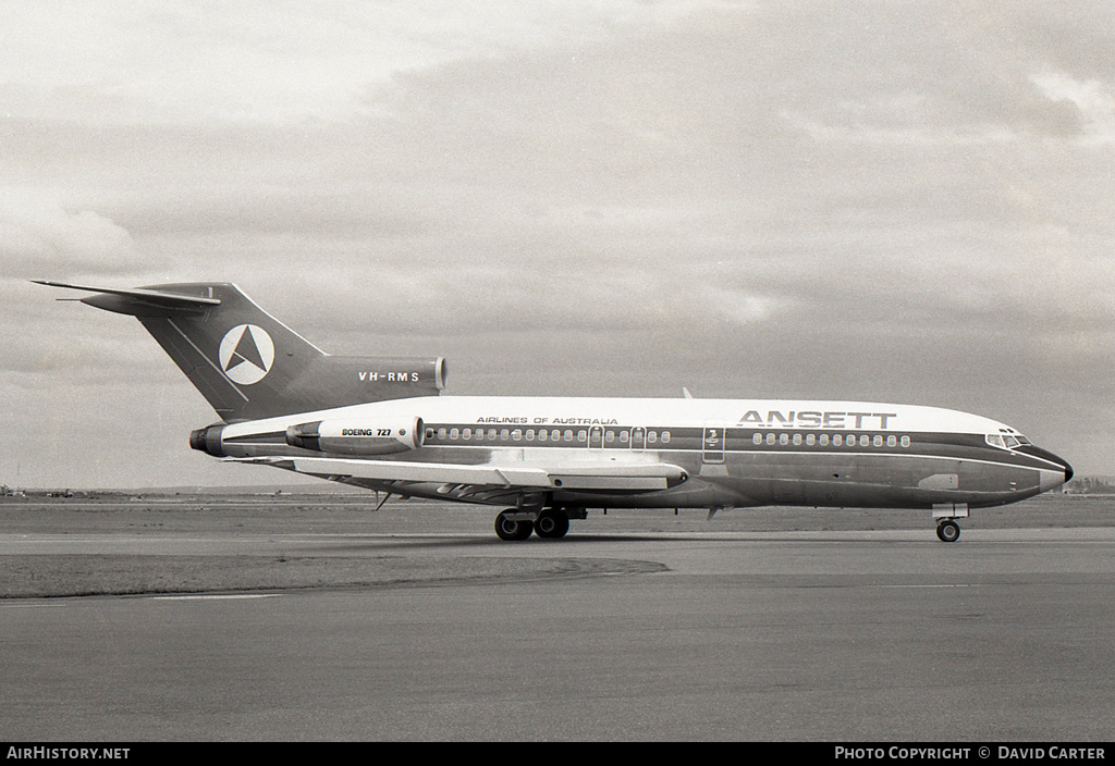 Aircraft Photo of VH-RMS | Boeing 727-77C | Ansett Airlines of Australia | AirHistory.net #4552