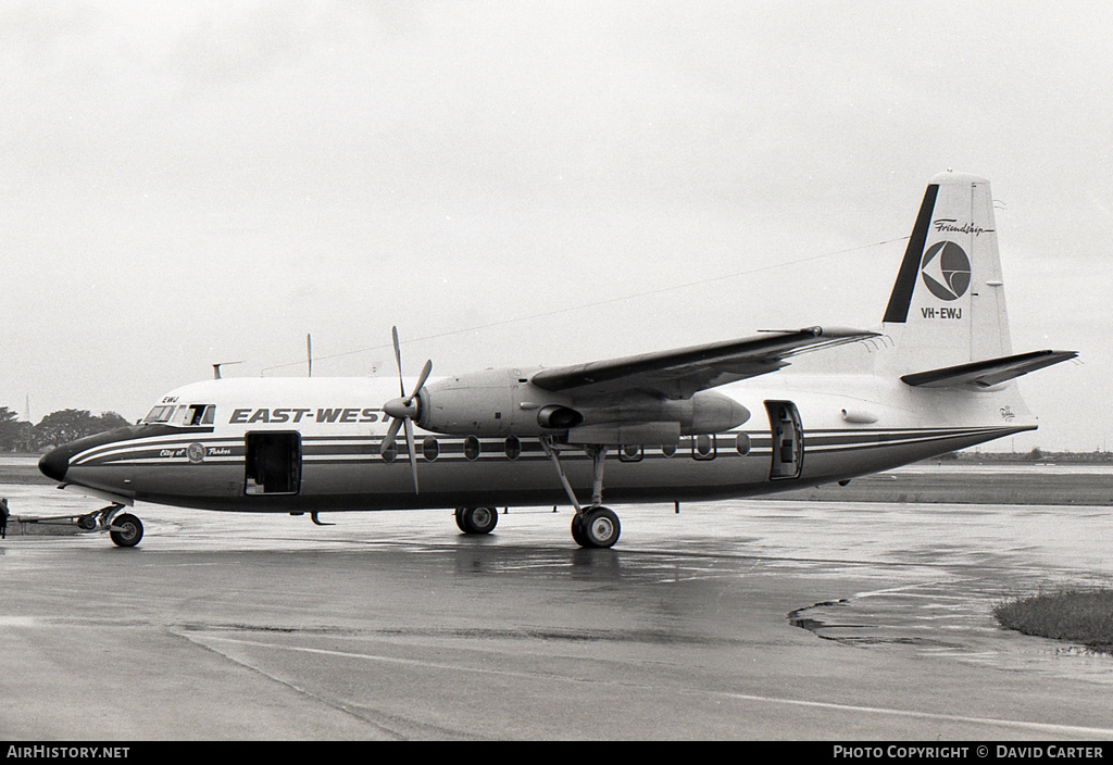 Aircraft Photo of VH-EWJ | Fokker F27-100 Friendship | East-West Airlines | AirHistory.net #4559