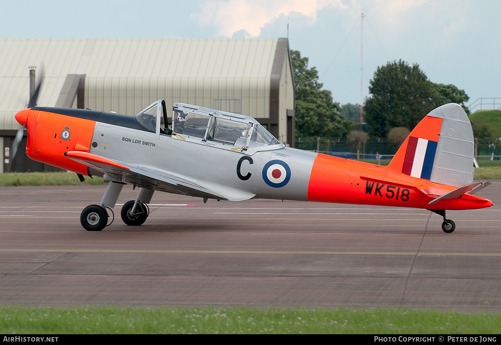 Aircraft Photo of WK518 | De Havilland DHC-1 Chipmunk T10 | UK - Air Force | AirHistory.net #4564
