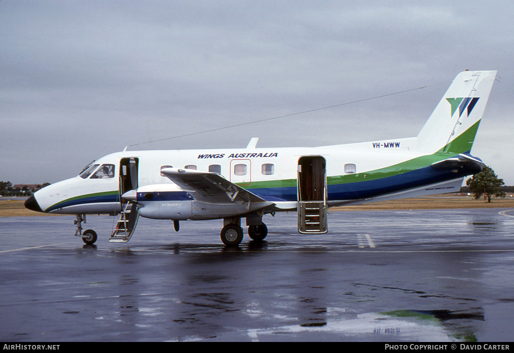 Aircraft Photo of VH-MWW | Embraer EMB-110P2 Bandeirante | Wings Australia | AirHistory.net #4589