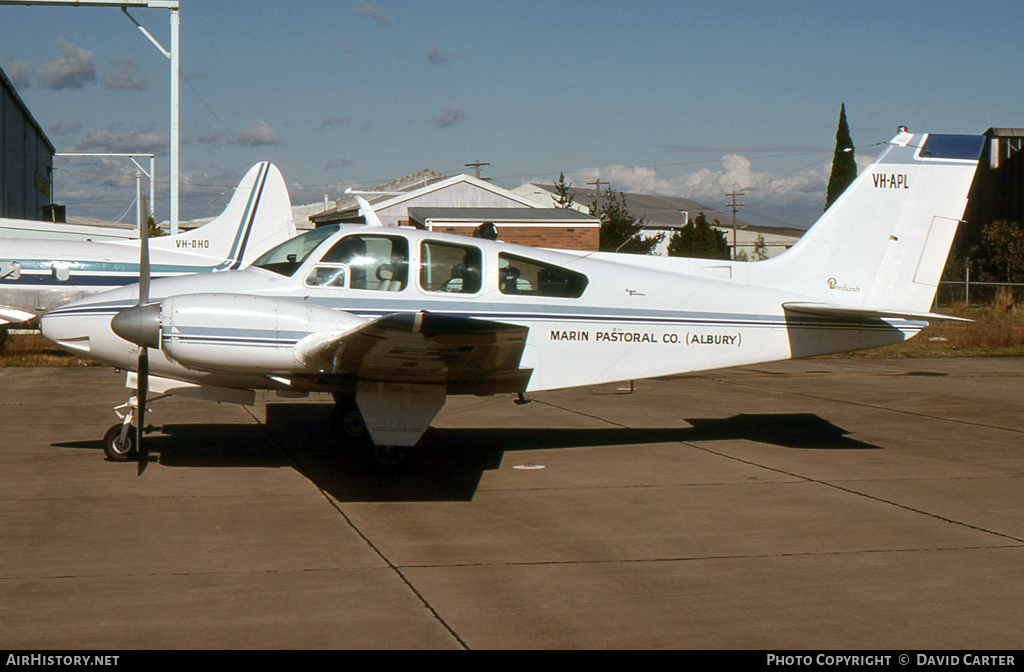 Aircraft Photo of VH-APL | Beech B55 Baron (95-B55) | Marin Pastoral Company | AirHistory.net #4605