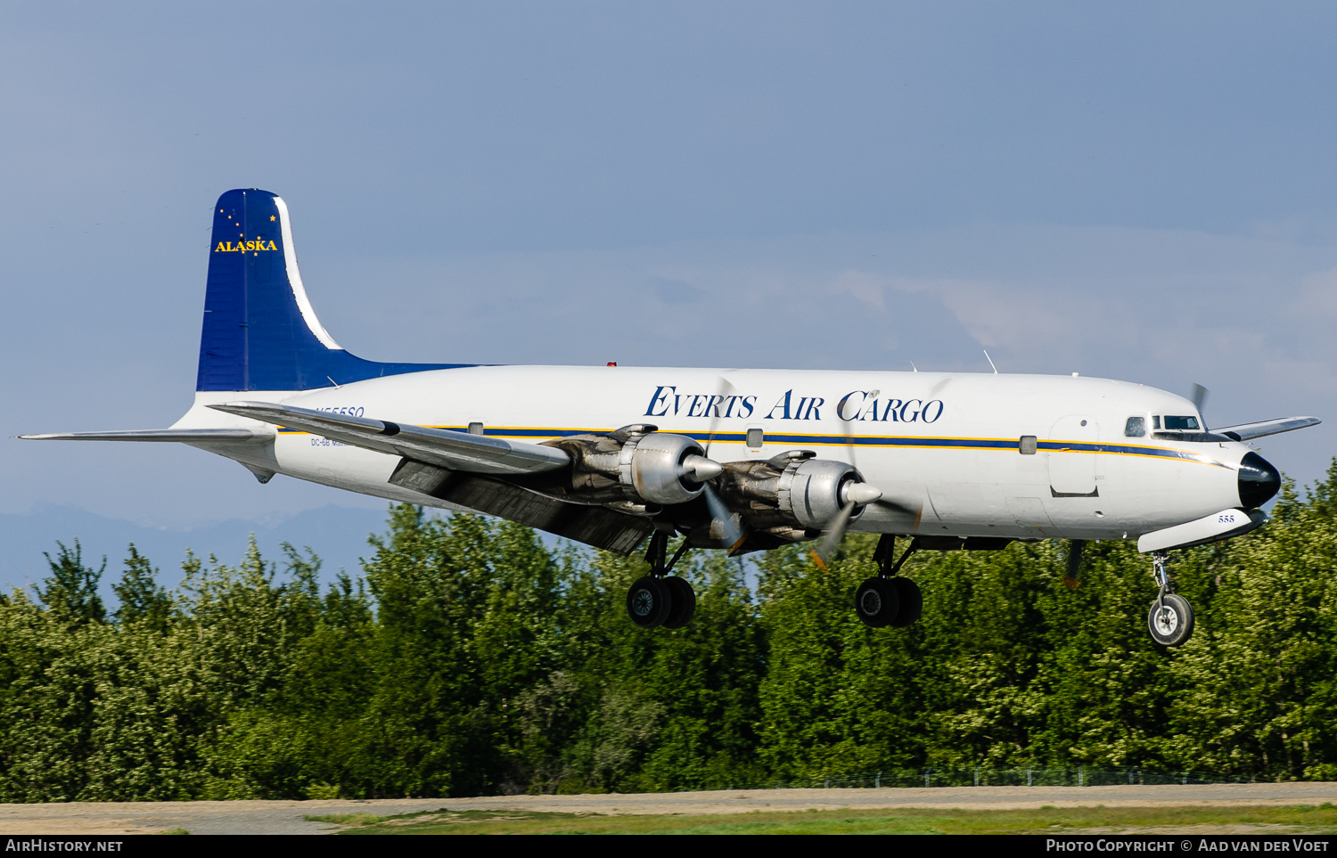 Aircraft Photo of N555SQ | Douglas DC-6B | Everts Air Cargo | AirHistory.net #4667