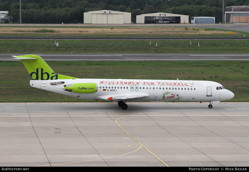 Aircraft Photo of D-AGPJ | Fokker 100 (F28-0100) | DBA - Deutsche BA | AirHistory.net #4676