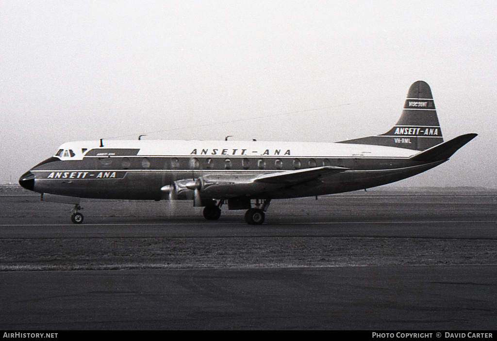 Aircraft Photo of VH-RML | Vickers 818 Viscount | Ansett - ANA | AirHistory.net #4711