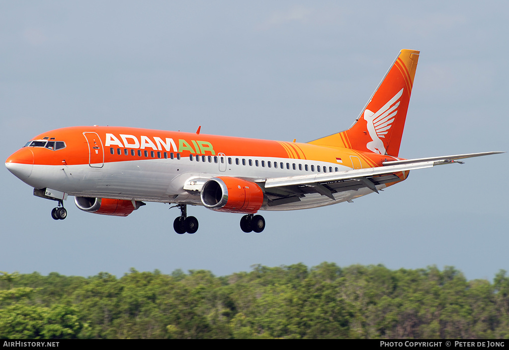 Aircraft Photo of PK-KKM | Boeing 737-33A | AdamAir | AirHistory.net #4716