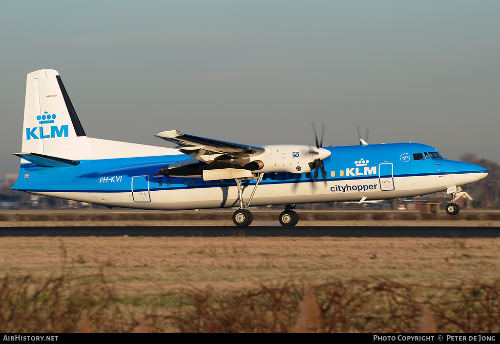 Aircraft Photo of PH-KVI | Fokker 50 | KLM Cityhopper | AirHistory.net #4717