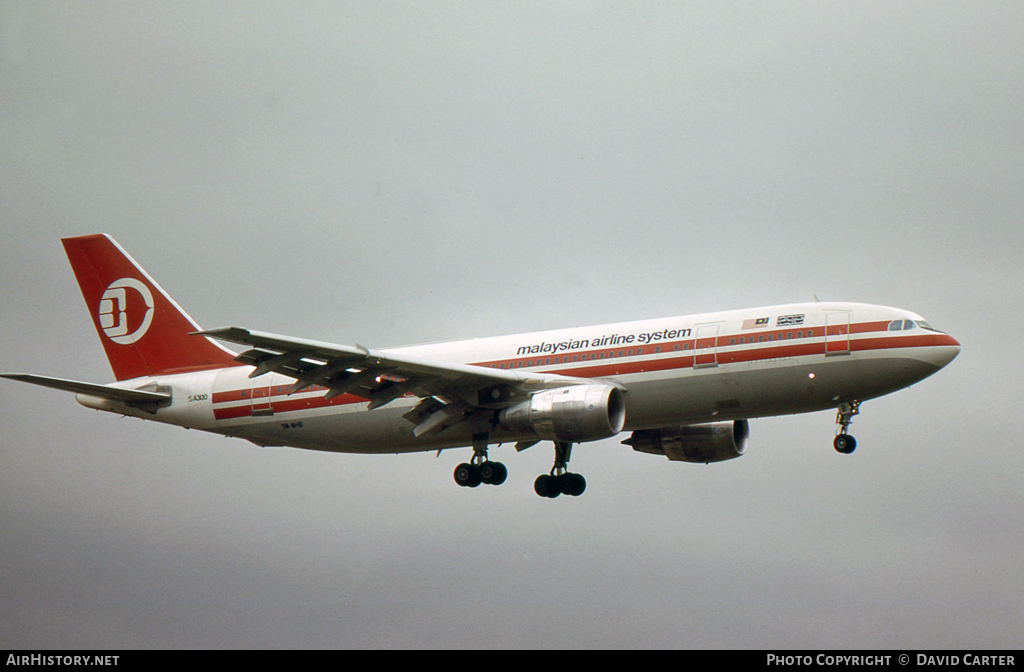 Aircraft Photo of 9M-MHB | Airbus A300B4-203 | Malaysian Airline System - MAS | AirHistory.net #4748