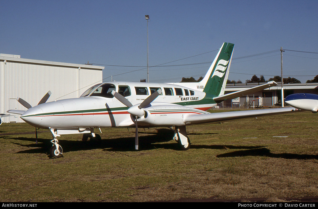 Aircraft Photo of VH-ARQ | Cessna 404 Titan | East Coast Airlines | AirHistory.net #4751