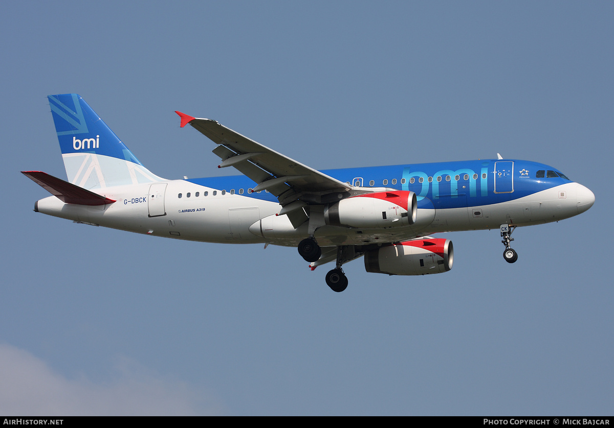 Aircraft Photo of G-DBCK | Airbus A319-131 | BMI - British Midland International | AirHistory.net #4793