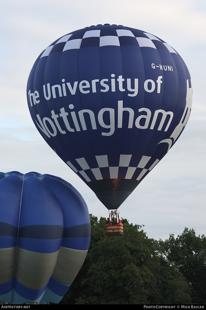 Aircraft Photo of G-NUNI | Lindstrand LBL-77A | The University of Nottingham | AirHistory.net #4818