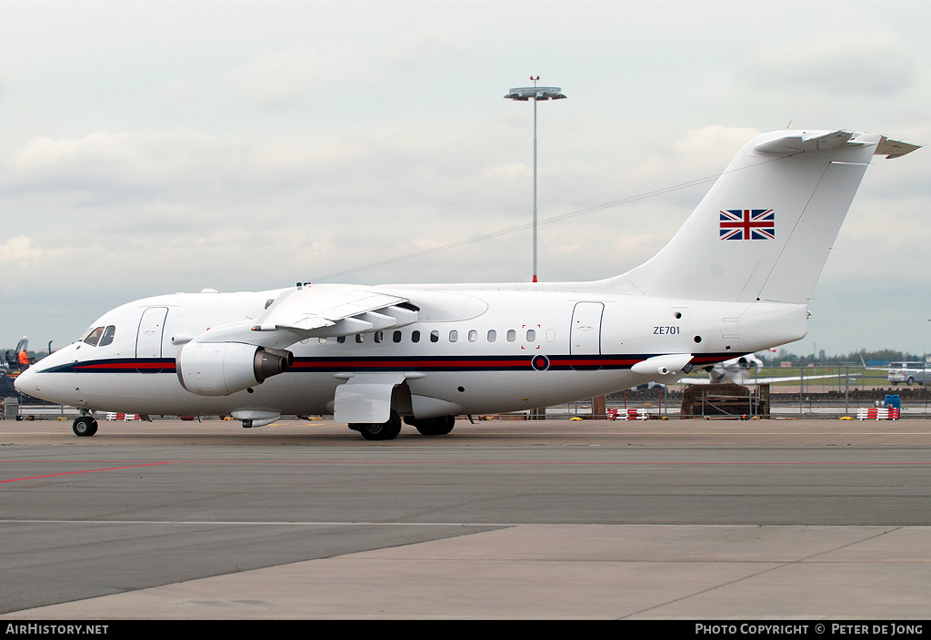 Aircraft Photo of ZE701 | British Aerospace BAe-146 CC.2 | UK - Air Force | AirHistory.net #4823