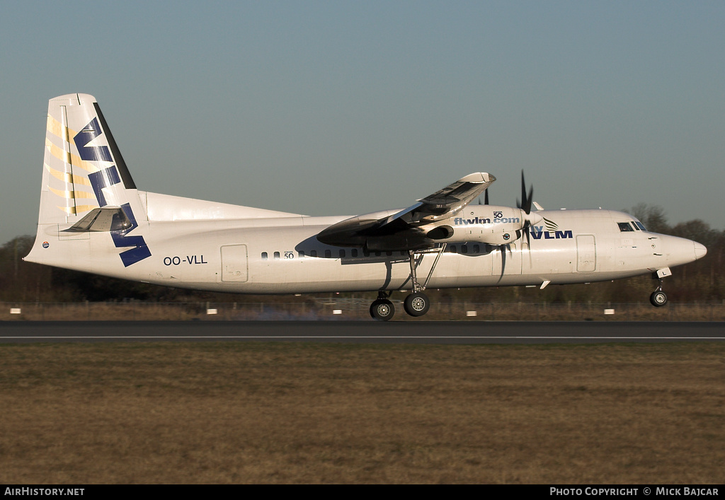 Aircraft Photo of OO-VLL | Fokker 50 | VLM Airlines | AirHistory.net #4850