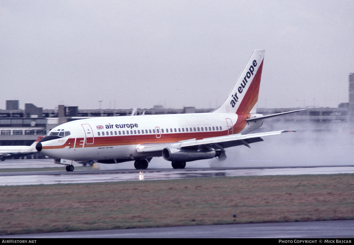 Aircraft Photo of G-DDDV | Boeing 737-2S3/Adv | Air Europe | AirHistory.net #4924