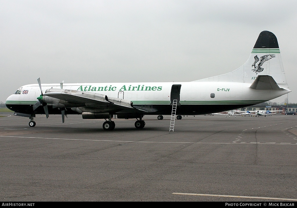 Aircraft Photo of G-FIJV | Lockheed L-188C(F) Electra | Atlantic Airlines | AirHistory.net #4980