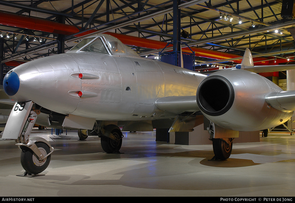 Aircraft Photo of I-69 | Gloster Meteor F4 | Netherlands - Air Force | AirHistory.net #4981