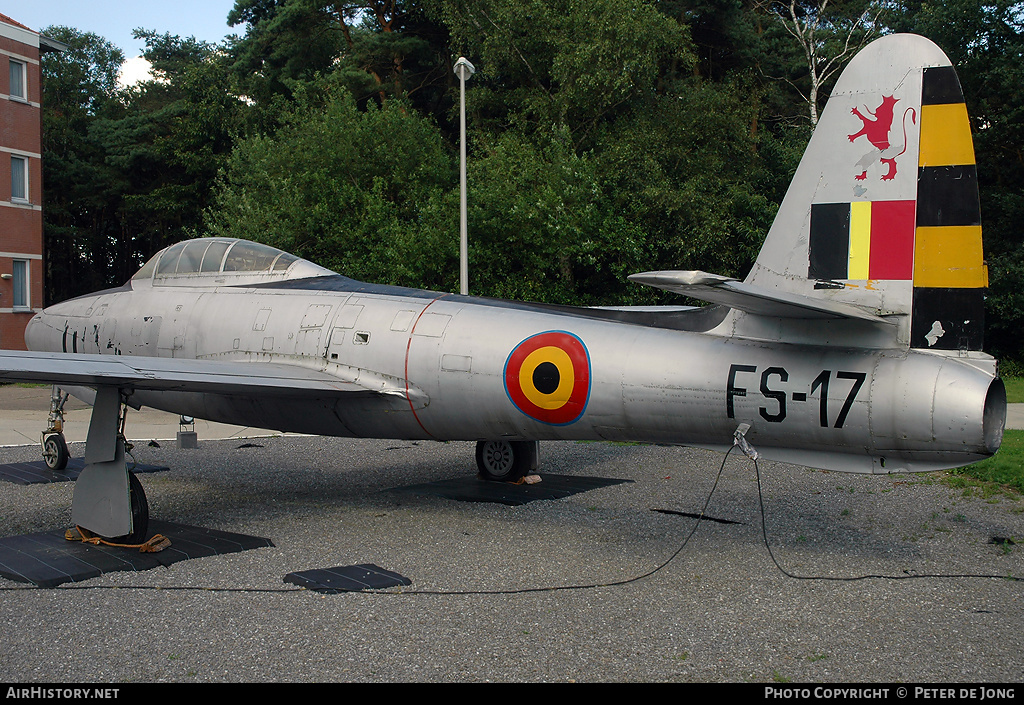 Aircraft Photo of FS-17 | Republic F-84E Thunderjet | Belgium - Air Force | AirHistory.net #5013