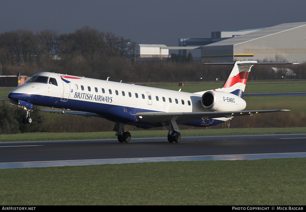 Aircraft Photo of G-EMBC | Embraer ERJ-145EU (EMB-145EU) | British Airways | AirHistory.net #5075