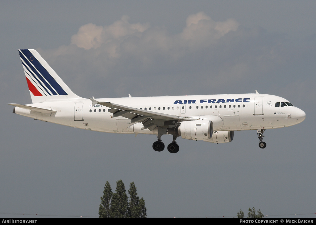 Aircraft Photo of F-GRHG | Airbus A319-111 | Air France | AirHistory.net #5078