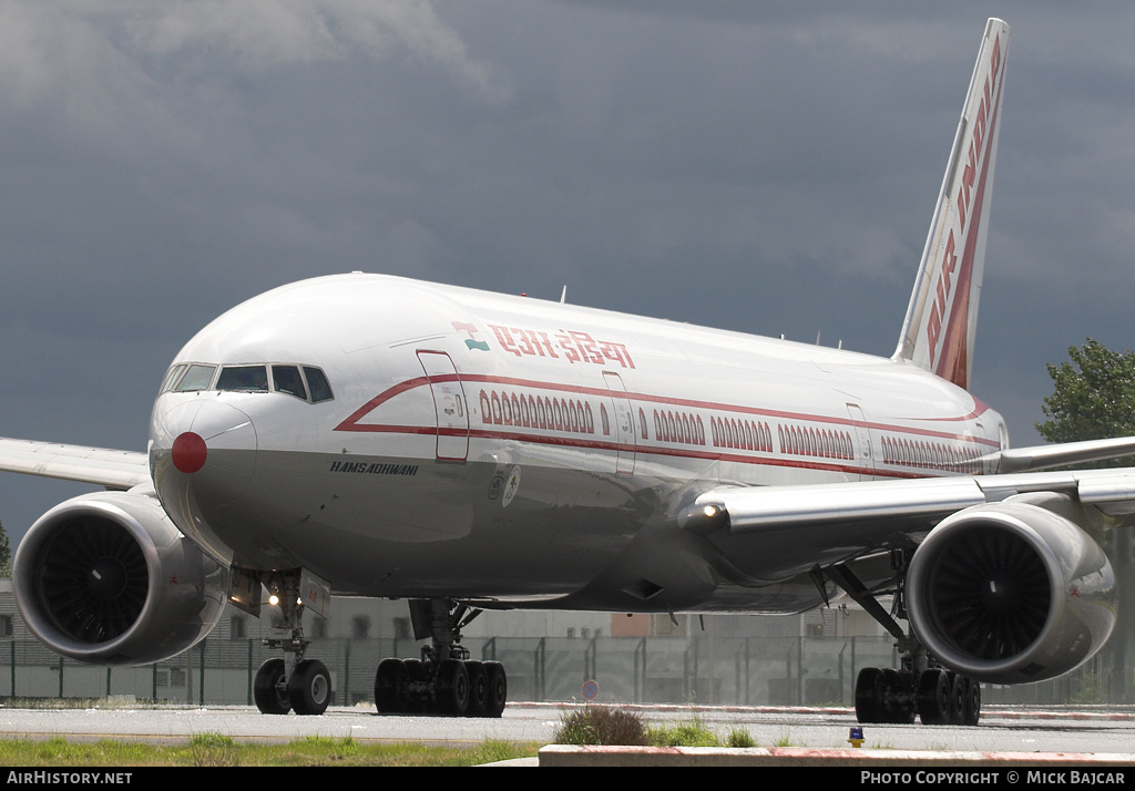 Aircraft Photo of VT-AIR | Boeing 777-222 | Air India | AirHistory.net #5079