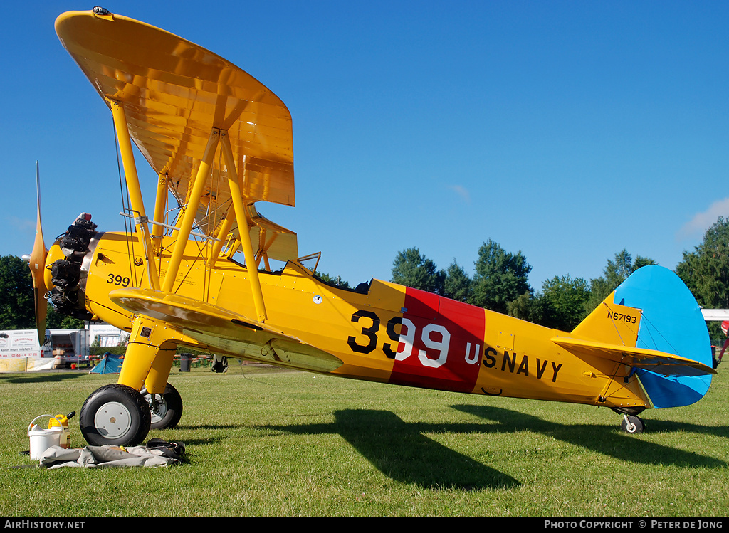 Aircraft Photo of N67193 | Boeing N2S-5 Kaydet (E75) | USA - Navy | AirHistory.net #5085