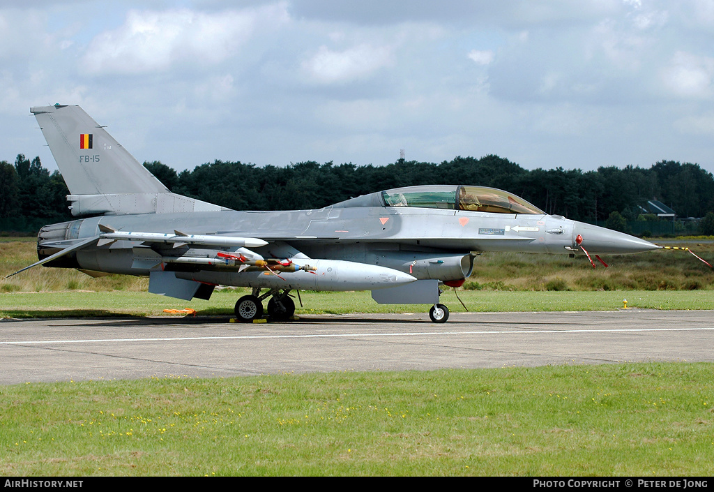 Aircraft Photo of FB-15 | General Dynamics F-16BM Fighting Falcon | Belgium - Air Force | AirHistory.net #5199