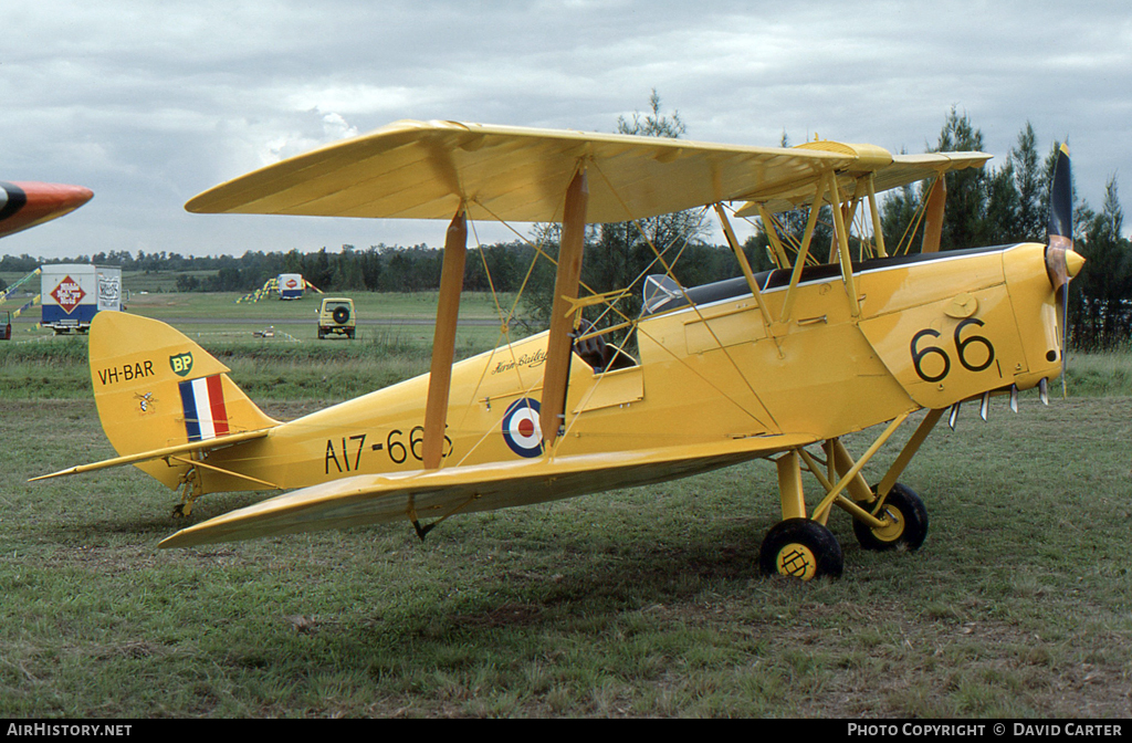 Aircraft Photo of VH-BAR / A17-666 | De Havilland D.H. 82A Tiger Moth | Australia - Air Force | AirHistory.net #5211