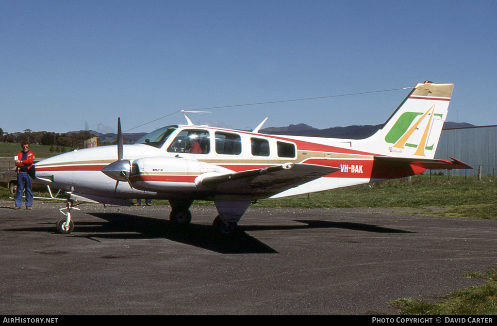 Aircraft Photo of VH-BAK | Beech 58 Baron | Codd Air - CA | AirHistory.net #5213