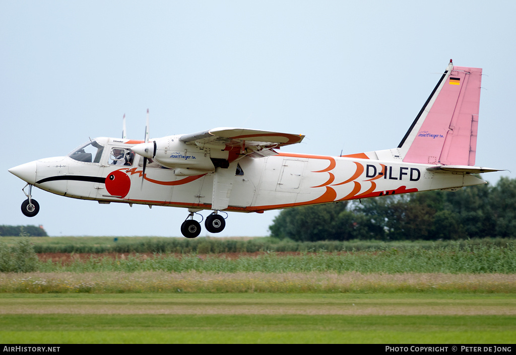 Aircraft Photo of D-ILFD | Pilatus Britten-Norman BN-2B-26 Islander | LFH - Luftverkehr Friesland Harle | AirHistory.net #5273