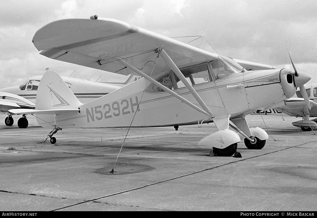 Aircraft Photo of N5292H | Piper PA-16 Clipper | AirHistory.net #5299