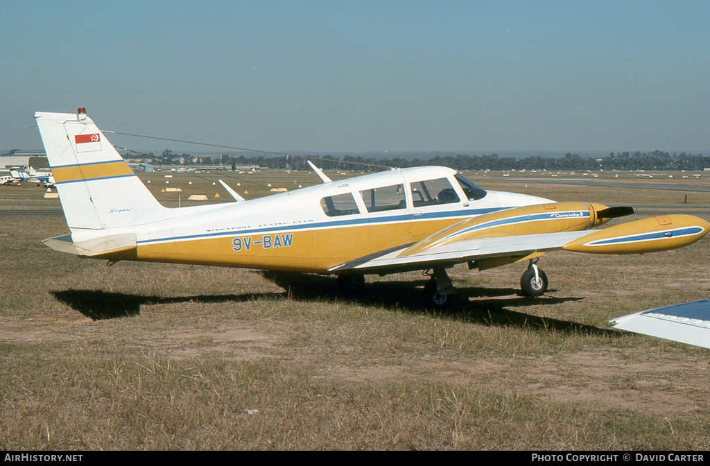 Aircraft Photo of 9V-BAW | Piper PA-30-160 Twin Comanche B | Singapore Flying Club | AirHistory.net #5324