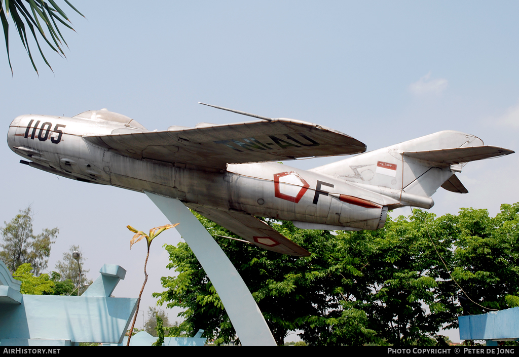 Aircraft Photo of F-1105 | Mikoyan-Gurevich MiG-17F | Indonesia - Air Force | AirHistory.net #5381