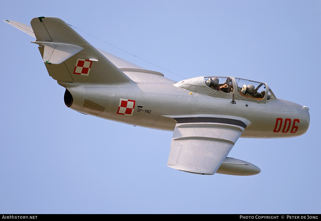 Aircraft Photo of SP-YNZ / 006 | PZL-Mielec SBLim-2 (MiG-15UTI) | Poland - Air Force | AirHistory.net #5393