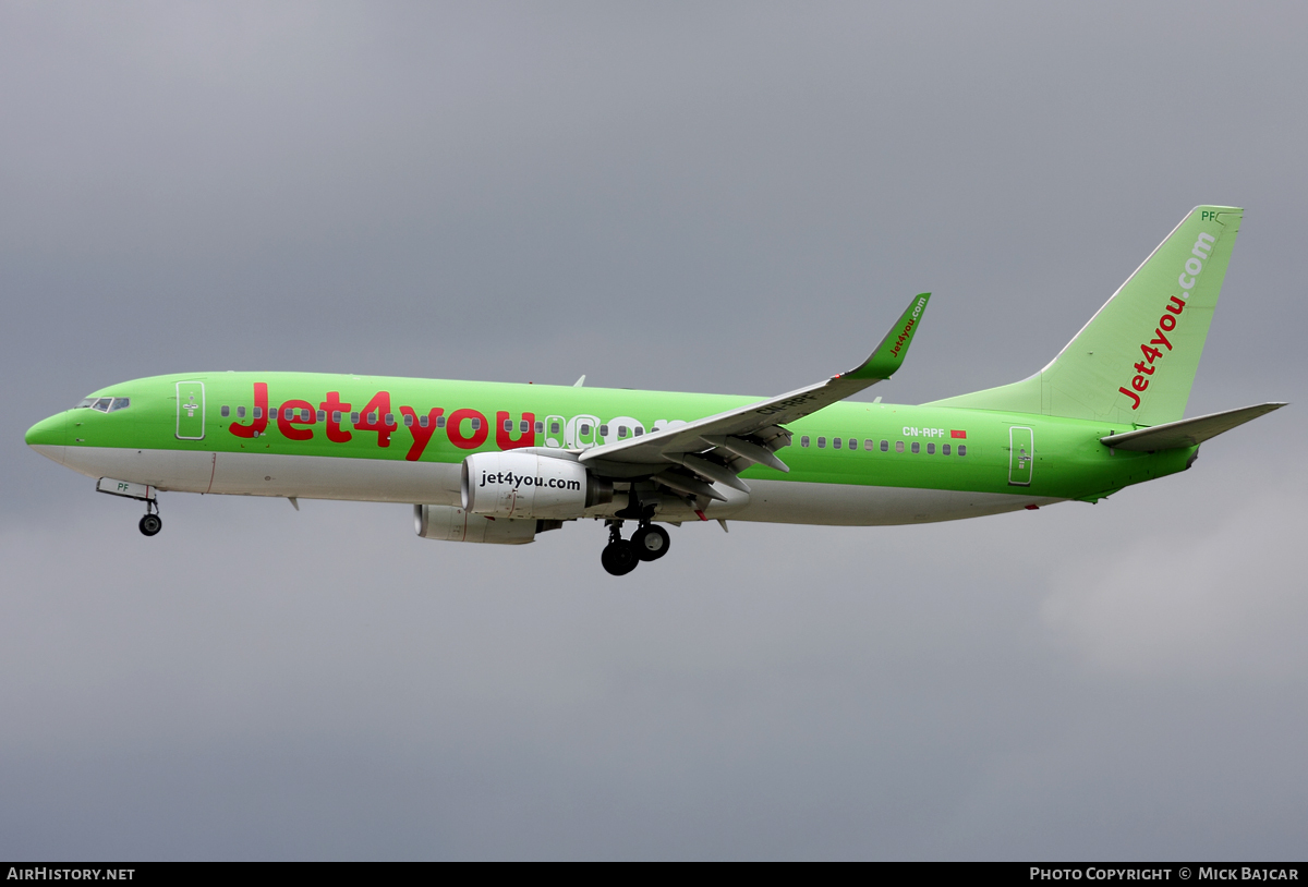 Aircraft Photo of CN-RPF | Boeing 737-8K5 | Jet4you | AirHistory.net #5398