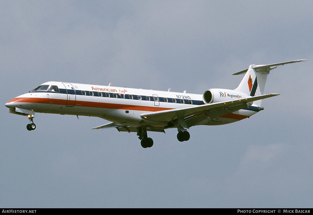 Aircraft Photo of N721HS | Embraer ERJ-135LR (EMB-135LR) | American Eagle | AirHistory.net #5424