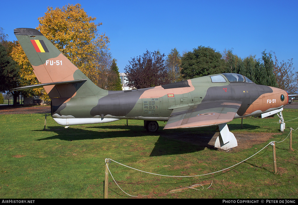 Aircraft Photo of FU-51 | Republic F-84F Thunderstreak | Belgium - Air Force | AirHistory.net #5427