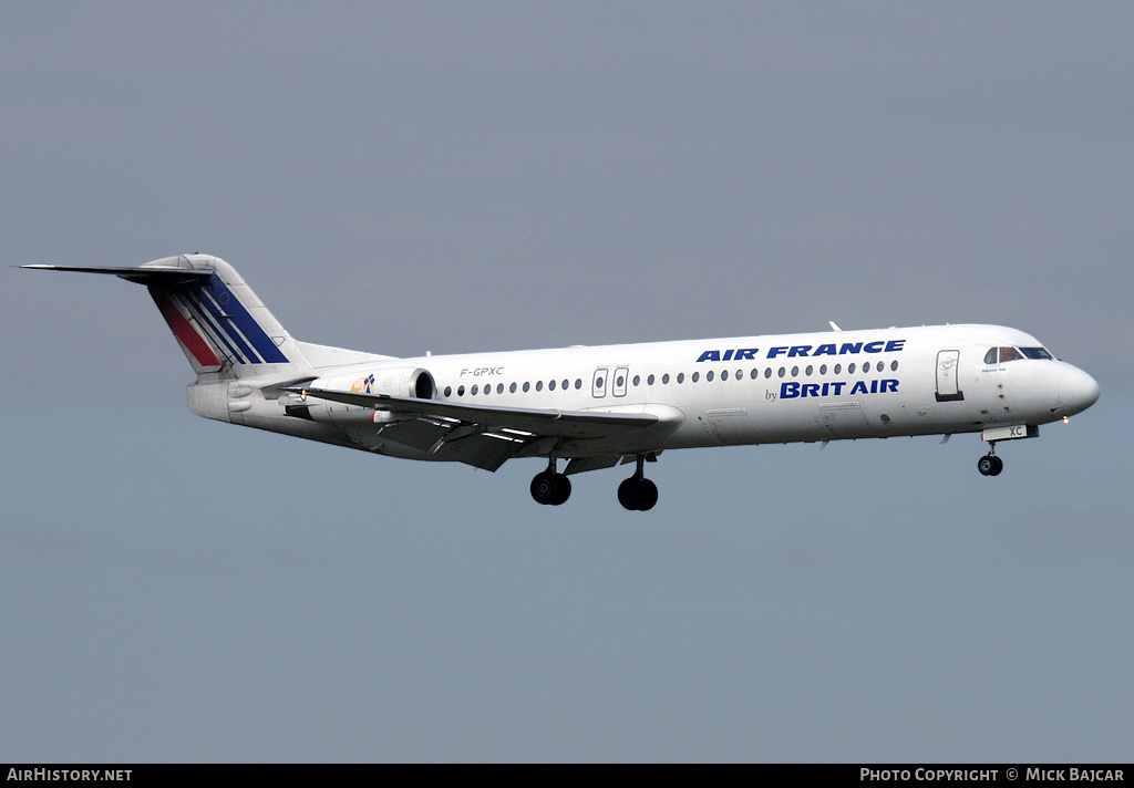 Aircraft Photo of F-GPXC | Fokker 100 (F28-0100) | Air France | AirHistory.net #5443