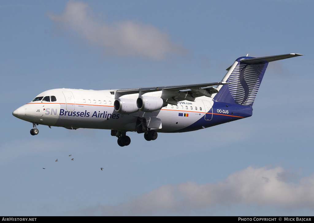 Aircraft Photo of OO-DJS | British Aerospace Avro 146-RJ85 | SN Brussels Airlines | AirHistory.net #5471