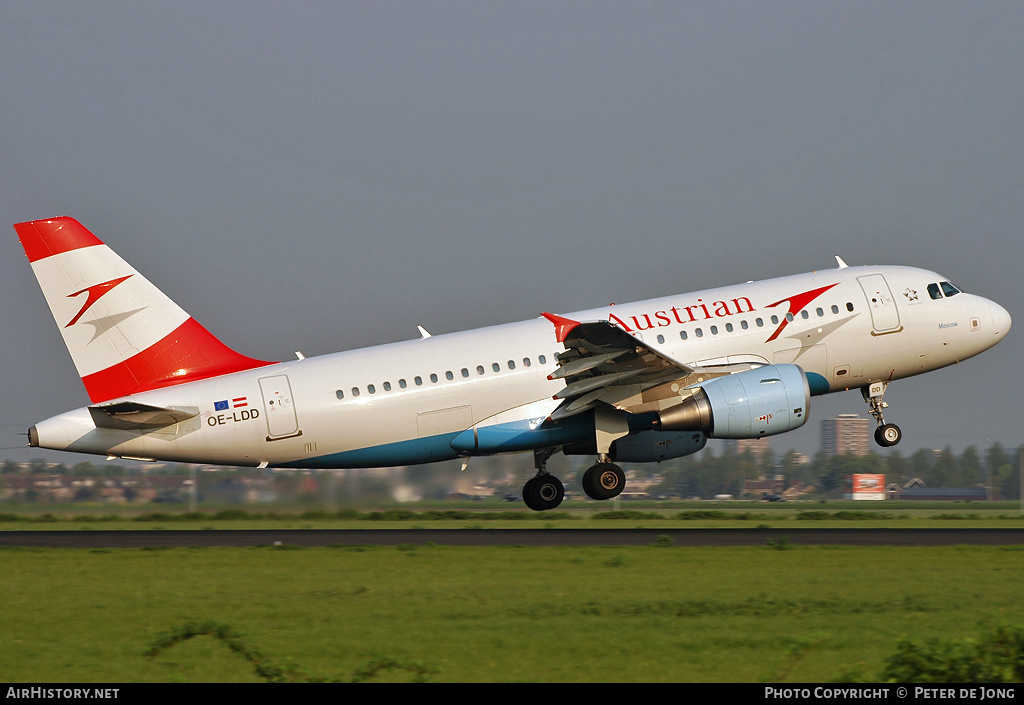 Aircraft Photo of OE-LDD | Airbus A319-112 | Austrian Airlines | AirHistory.net #5488