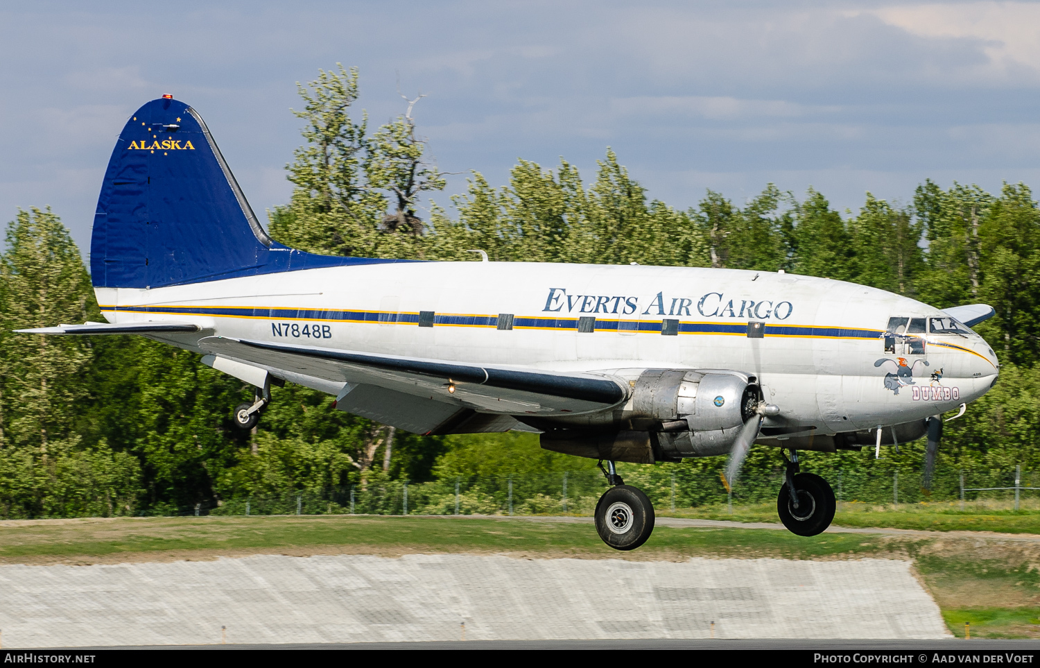 Aircraft Photo of N7848B | Riddle C-46R Commando Super 46C | Everts Air Cargo | AirHistory.net #5499