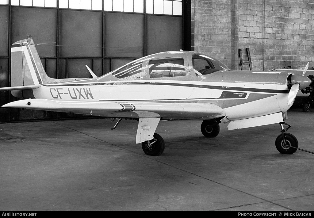 Aircraft Photo of CF-UXW | Aero Commander 200D | AirHistory.net #5506