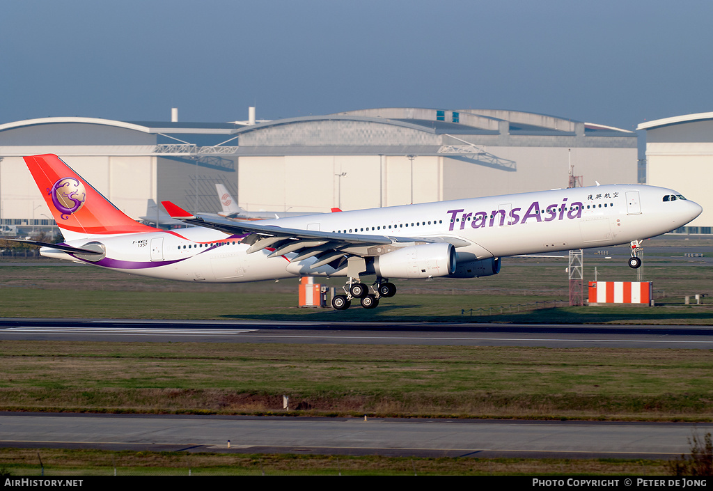 Aircraft Photo of F-WWCX | Airbus A330-343 | TransAsia Airways | AirHistory.net #5514