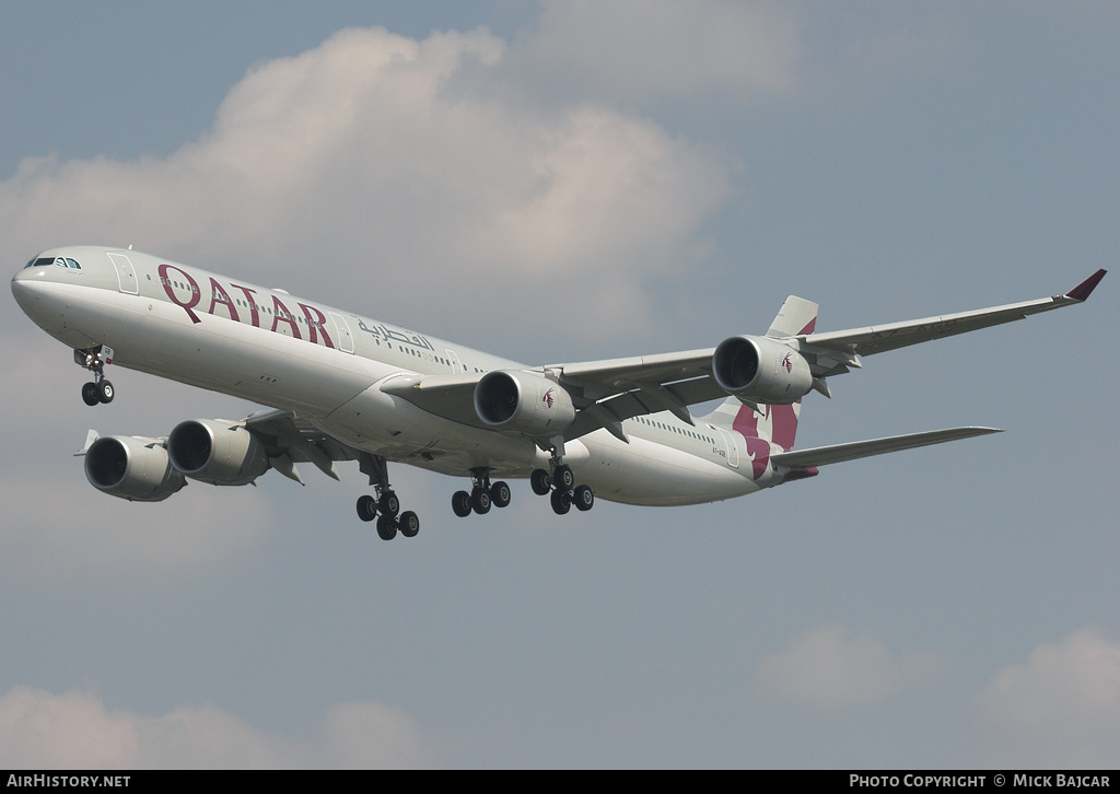 Aircraft Photo of A7-AGB | Airbus A340-642 | Qatar Airways | AirHistory.net #5550