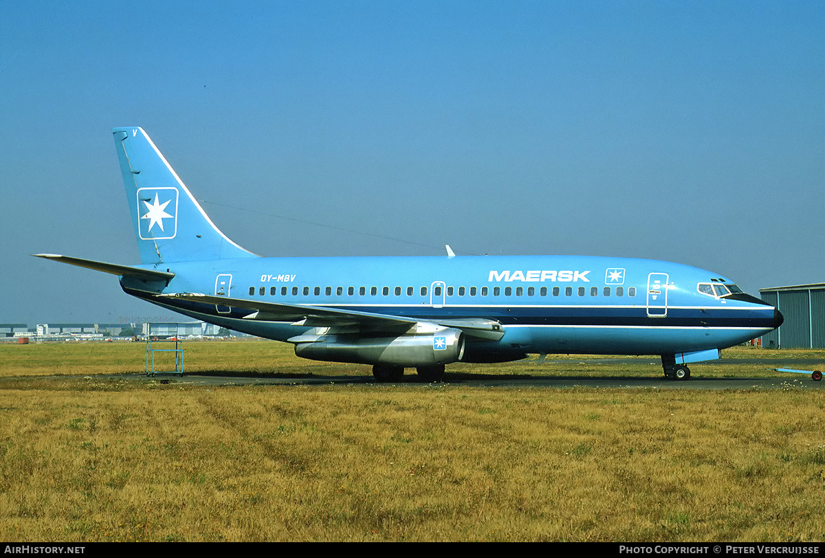 Aircraft Photo of OY-MBV | Boeing 737-2L9/Adv | Maersk Air | AirHistory.net #5582